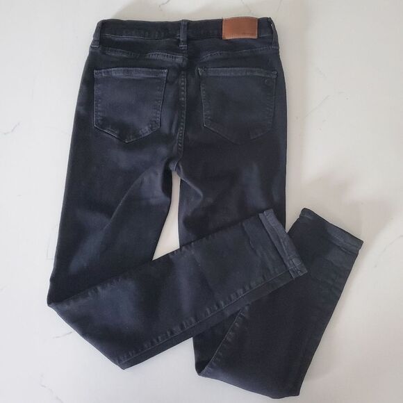 Madewell Roadtripper Jeans Women Size 26 Black Stretch Cotton Blend Mid-Rise - Picture 5 of 9